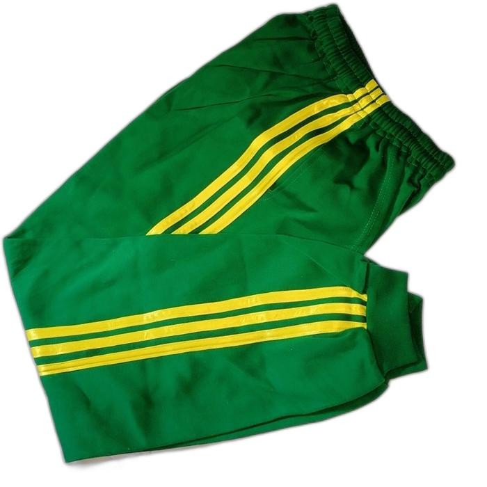 (Expert) celana training Hijau list kuning SD SMP SMA