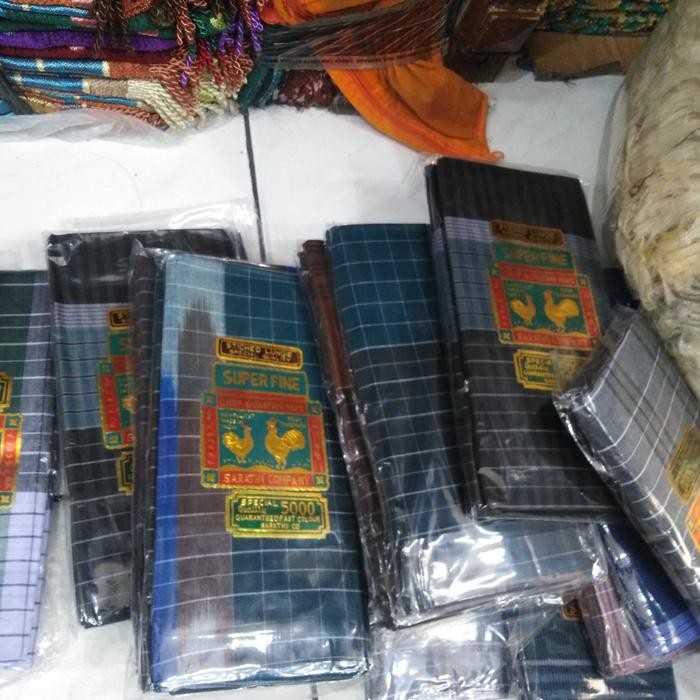 ORIGINAL sarung madras cap dua ayam jago READY STOCK