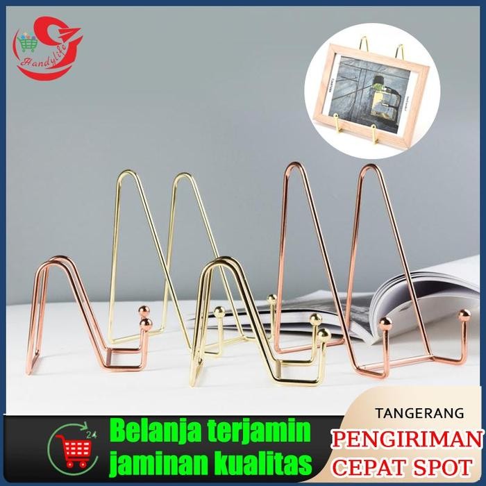 

TERLARIS Stand Display Buku Besi Rak Mangkok Foto Piring Pigura Gambar Stand READY STOCK