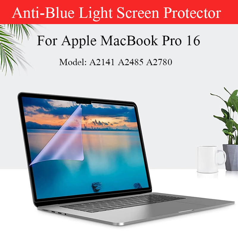 Screen Protector Anti-blue Light for Macbook Pro 16 M3 M2 M1 Chip Anti-reflective Matte Film Guard f