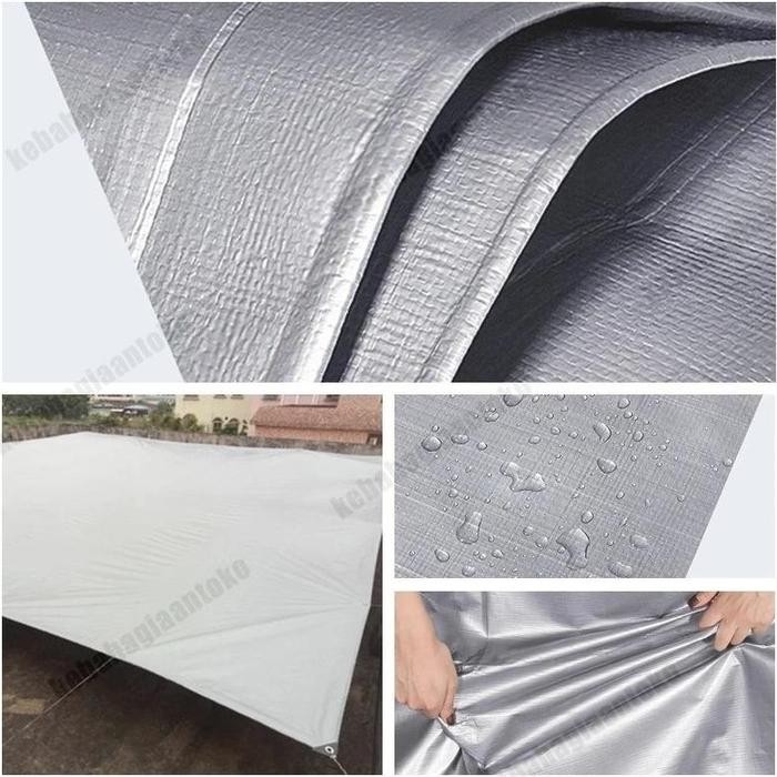 READY STOK 2x5m 3x5m 3x6m Penutup Taman Terpal Tenda Tahan Air Tenda Kanvas Kain nyak Kanvas Kanopi