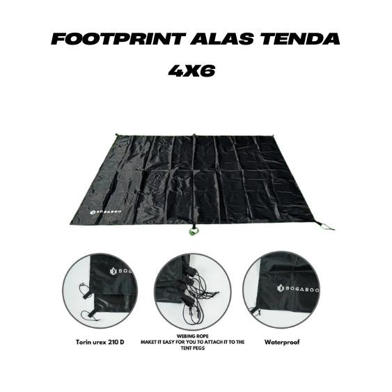 Alas Tenda Auriga Adventure 4x6 Meter - Footprint/Terpal Tenda Multifungsi untuk Cam, Cocok untuk