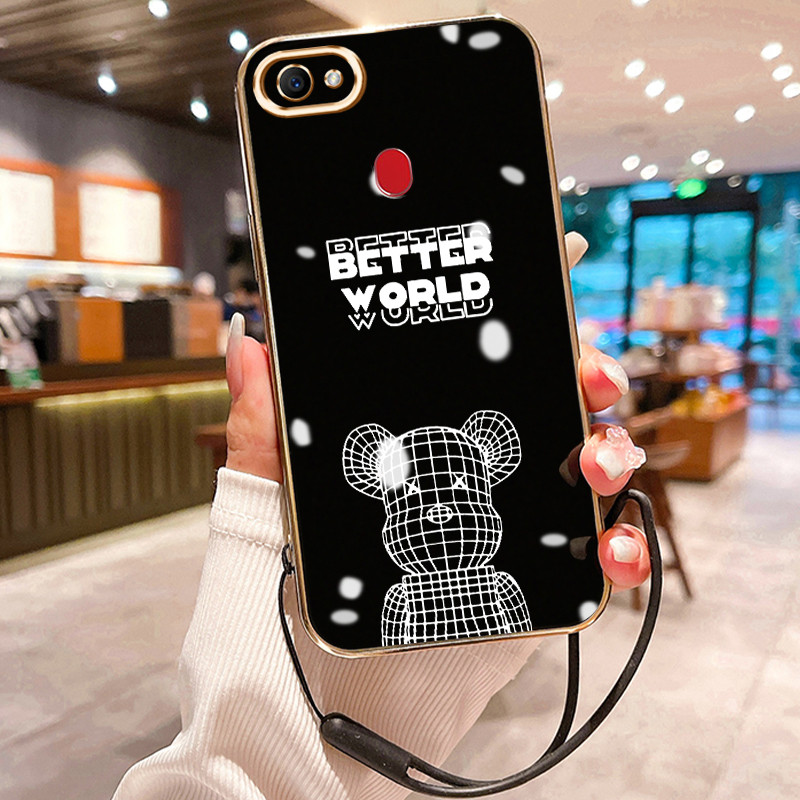 Casing Hp Untuk OPPO F7 F5 F5 Youth Case Casing Pemodelan kartun HP Cesing Silikon Softcase disepuh 