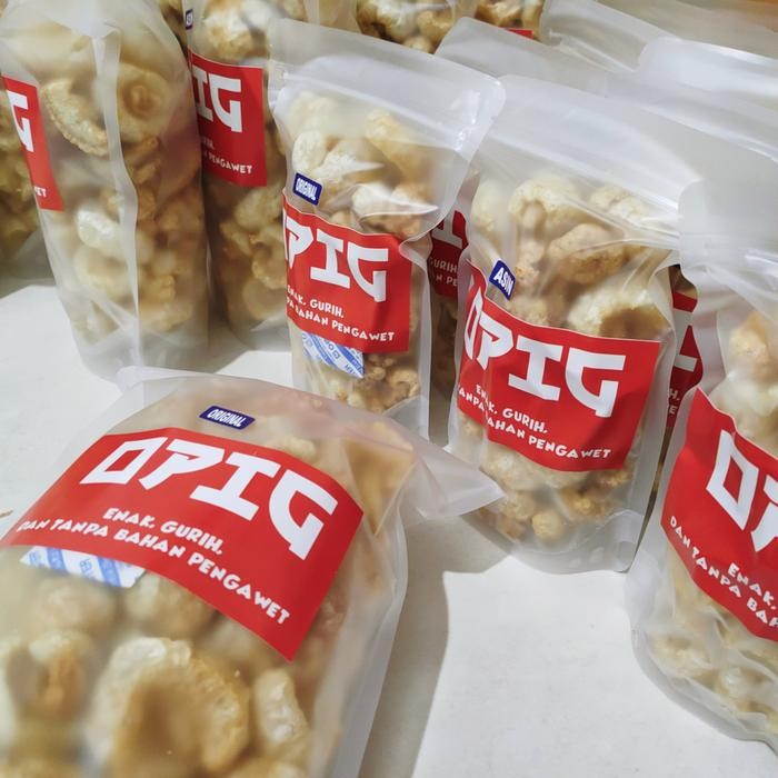 

Kerupuk Kulit Babi/Krubi/Kerupuk Kulit Babi Sam Can Opig 100Gr Cemilan Food Snack Pedas Krupuk