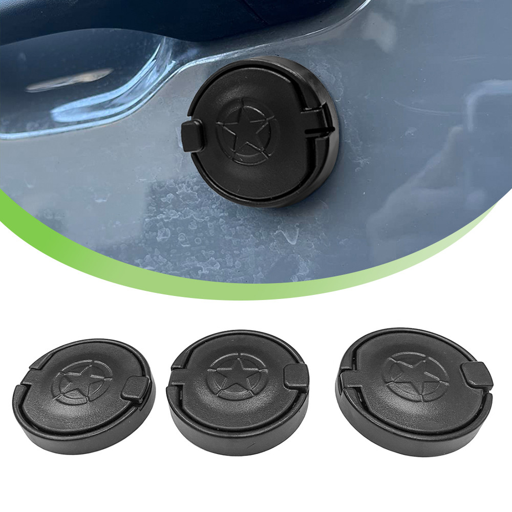 Car Door Socket Lock Key Hole Protector Cover Trim for Jeep Wrangler JK JL TJ Gladiator JT 1997-2024