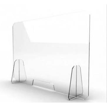 

Sekat Akrilik Acrylic 100X70 Partisi Meja Teller Kasir Kantor Corona