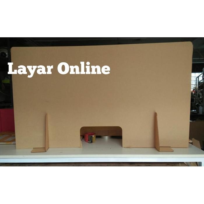 

Sekat Acrylic 2Mm Lebar 150X50Cm Meja Teller Kasir Partisi Pembatas