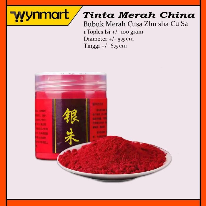 

Tinta Merah / Bubuk Merah Cusa Zhu Sha Cu Sa Pewarna