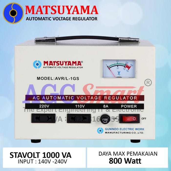 Stavolt Stabilizer Matsuyama AVR-LD 1GS 1000 VA 1000 Watt
