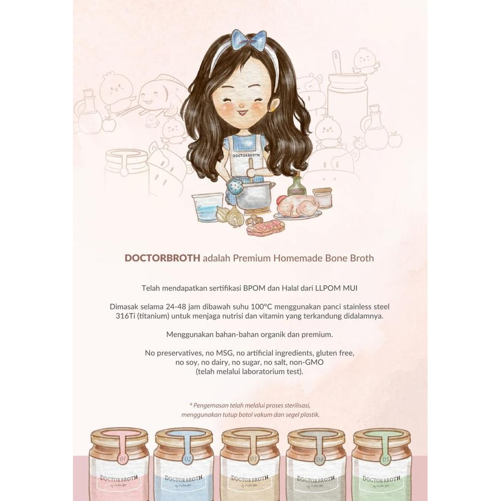 

Doctor Broth - Beef Bone Broth Premium / Kaldu Mpasi -Gratisongkir