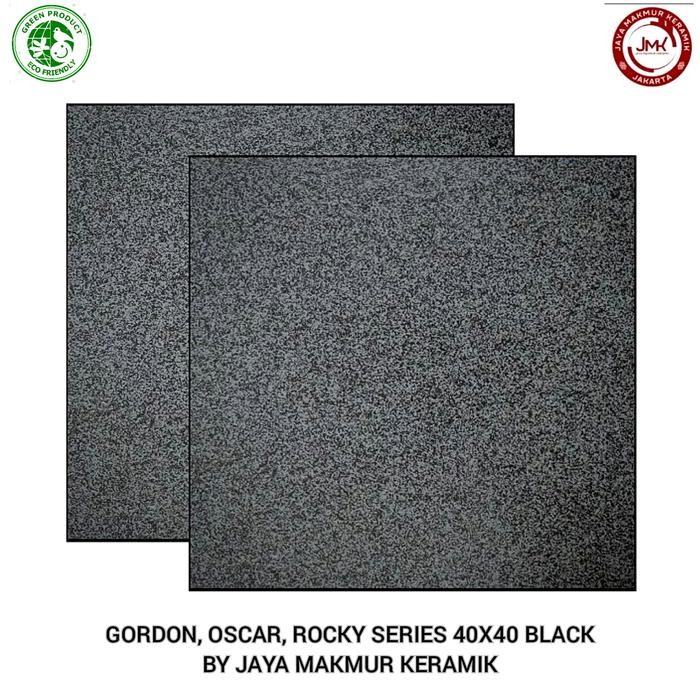 Keramik Kasar Untuk Garasi Atau Teras 40x40 Gordon Nero