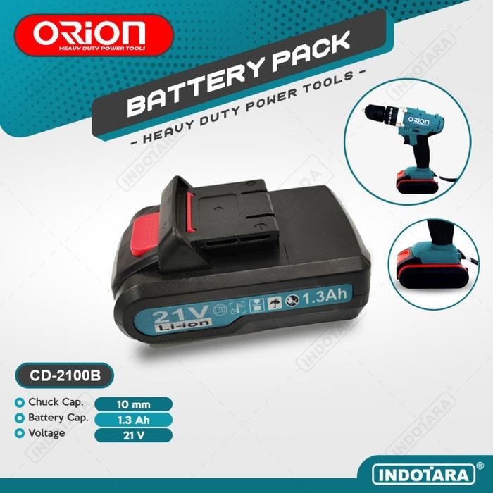 Baterai Bor Tangan Orion Cordless Drill Cd2100B