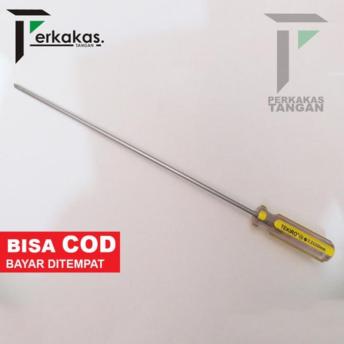 Obeng Setting (-) Min 4X200Mm Obeng Setting Tekiro