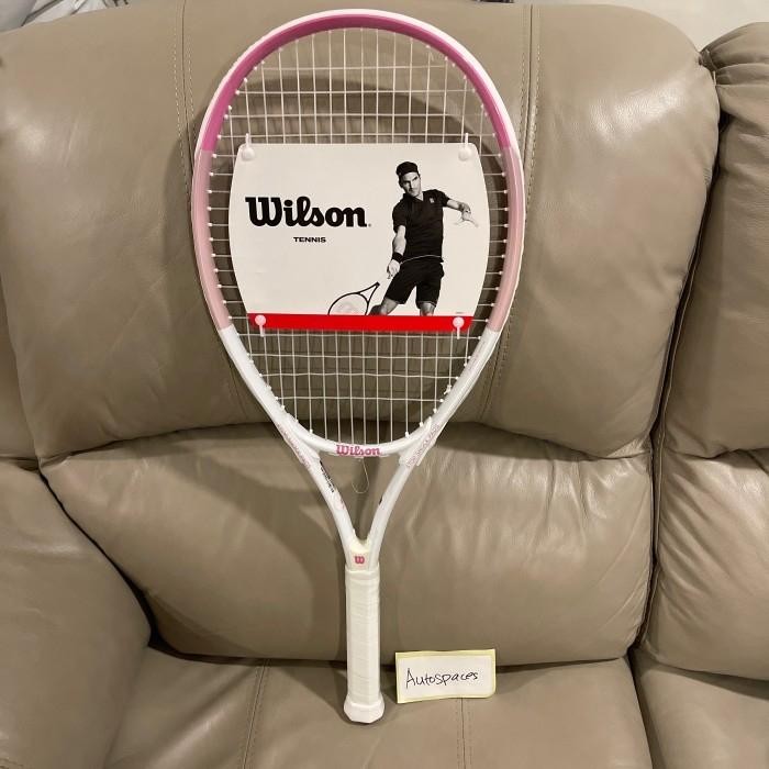 Raket tennis Wilson Burn 113 White Pink Tennis racket Original Ball Outdoor