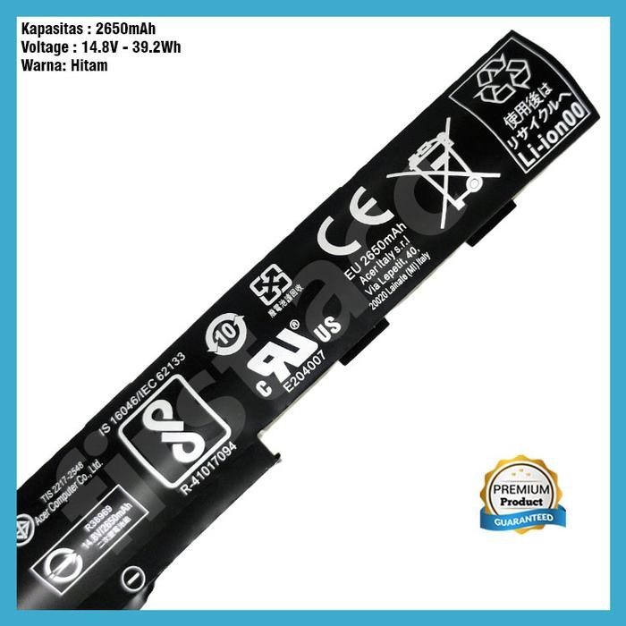 Baterai Acer e5-476g AS16A5K AS16A7K AS16A8K original