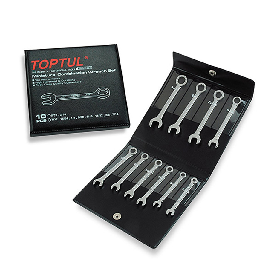 KUNCI RING PAS SET 10 PCS MINI INCHI TOPTUL