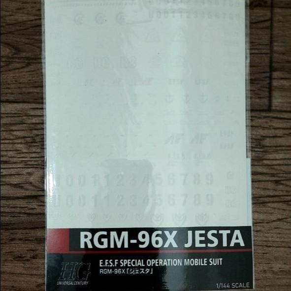 (Expert) Water Slide Decal Gundam Jesta HG HGUC 1/144 Jesta Cannon