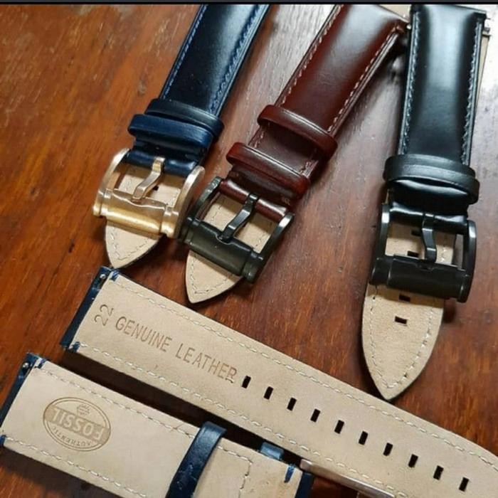 Strap Jam Kulit Asli Tali Jam Fossil Original 20Mm 22Mm Buckle Fossil