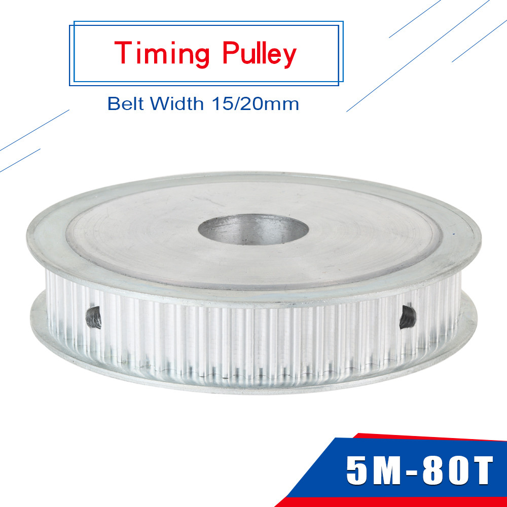 Timing Pulley 5M-80T  Circular Arc Tooth Bore Size 8/10/12/14/15/16/17/19/20/22/25 mm Belt Pulley AF
