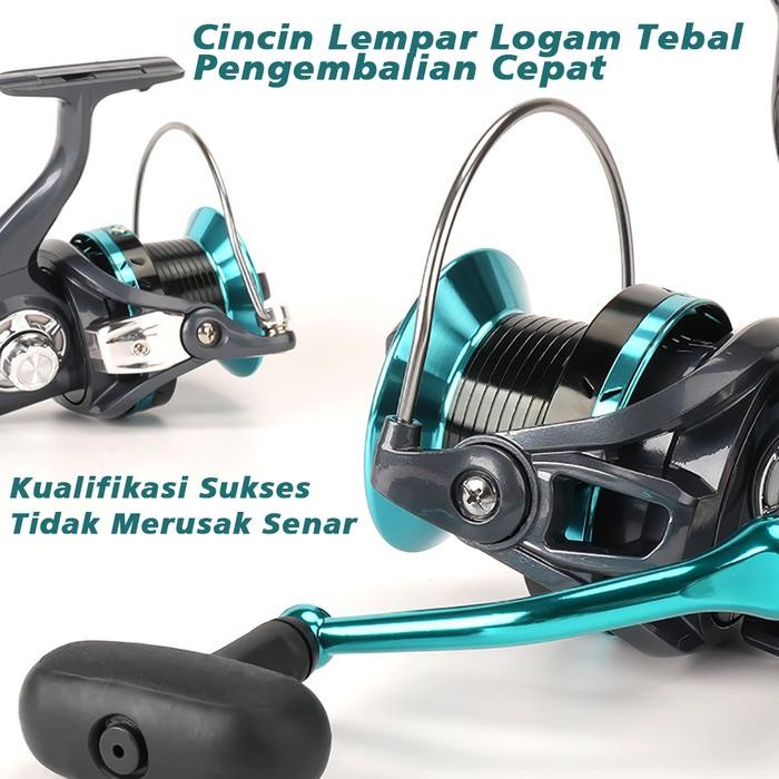 Dk800-7000 Reel Pancing / 5.2:1 Ril Pancing / Spinning Reel 10Kg Drag / Gulungan Berputar Reel Cnc