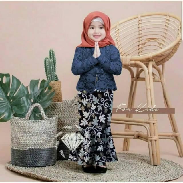 Setelan Kebaya Anak / Kebaya Modern Muslim SHIREN KIDS Brukat