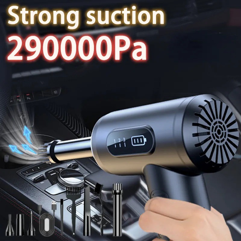 IMPORT CAR VACUUM CLEANER WIRELESS VACUUM 290000PA CLEANER HANDHELD VACUUM PUMP CORDLESS ROBOT FOR