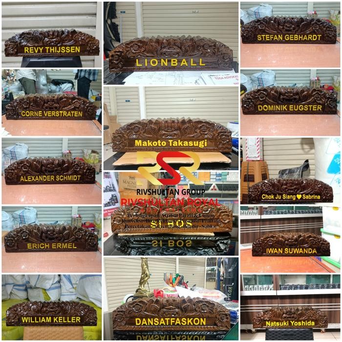 

Papan Nama Meja Ukiran Bahan Kayu Jati Berkualitas Ready Stock