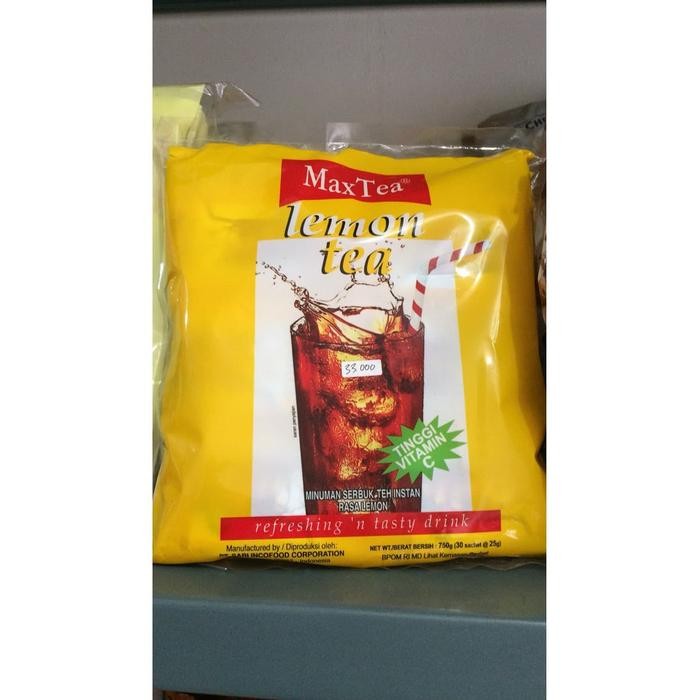 

NWFK Maxtea Lemon Tea / Maxtea Lemon / Maxtea / Lemon Tea Isi 30 Sachet