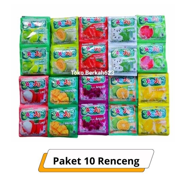 

NWFK 10 Renceng Jasjus Mix Varian Minuman Serbuk