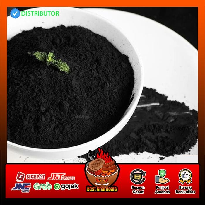 

NWFK Active Carbon Powder /Karbon Aktif Bubuk Super Black1 Kg