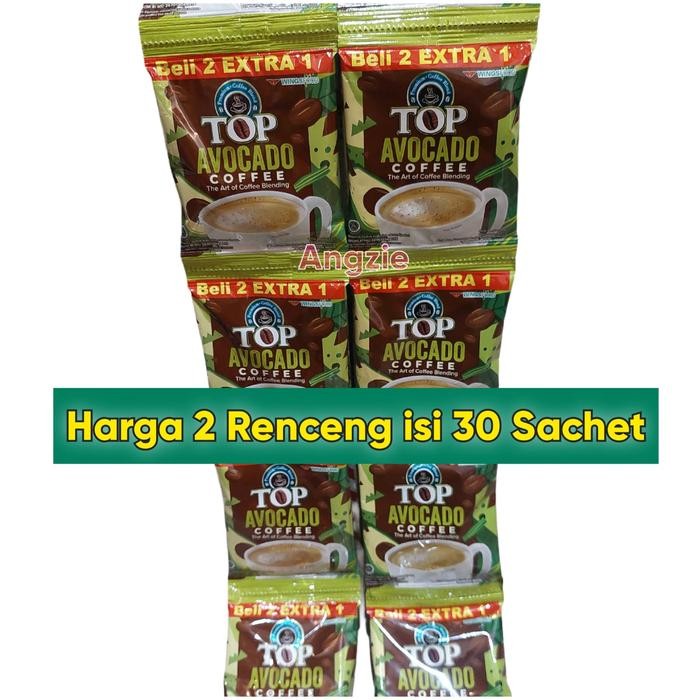 

8SXE 2 Renceng Top Kopi Avocado Isi 30 Sachet Bubuk Coffee