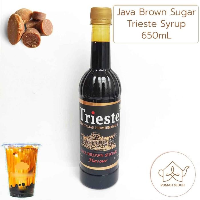

8SXE Trieste Java Brown Sugar Syrup 650Ml - Sirup Rasa Gula Merah Jawa Premium Almond
