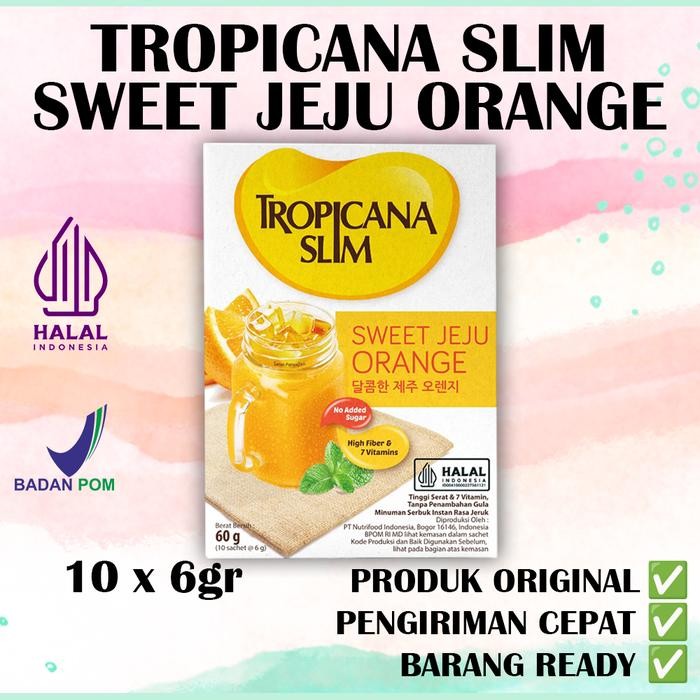 

8SXE Tropicana Slim Sweet Jeju Orange 10 Sachet - Minuman Jeruk Nikmat Tanpa Gula Pasir