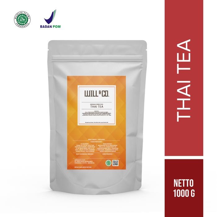 

8SXE Will&Co Premium Powder Rasa Thai Tea 1Kg