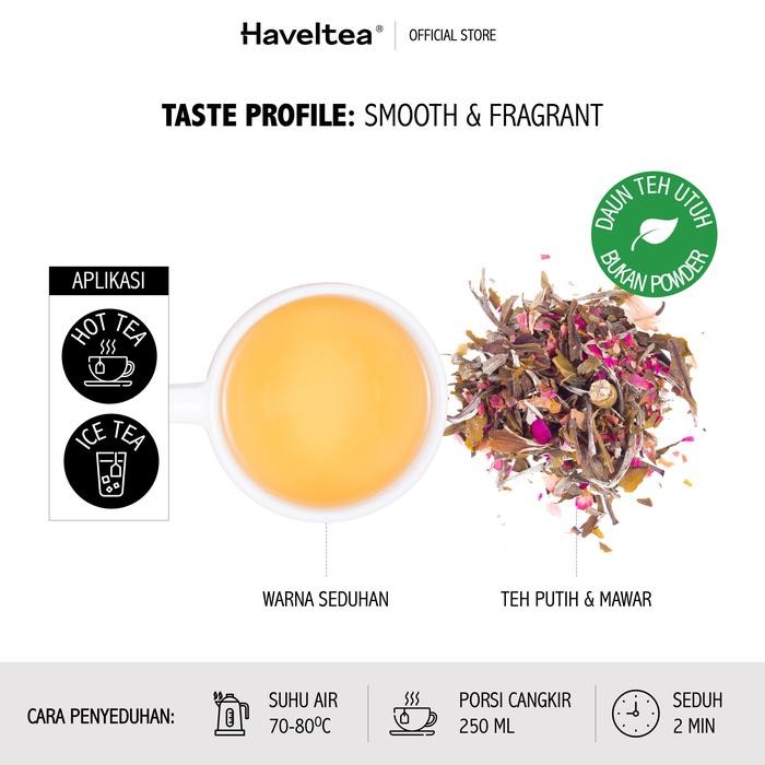 

8SXE Amala Rose Big Tin Haveltea Teh Putih Mawar Floral Tea