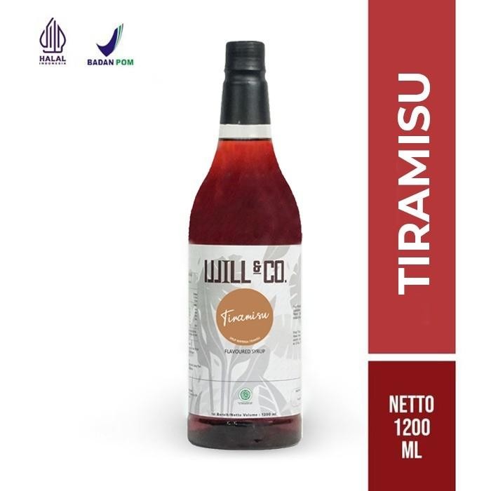 

8SXE Will&Co Syrup Tiramisu 1Kg - Sirup Tiramisu
