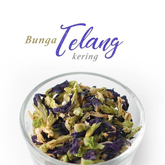 

8SXE Bunga Telang Kering 100Gr Teh Bunga Telang Biru Pewarna Makanan Butterfly Pea Dried