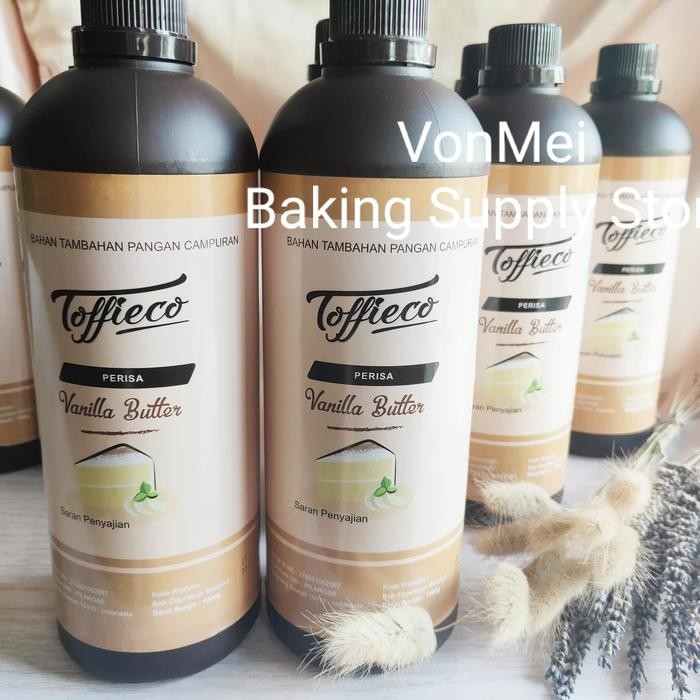 

Ready Toffieco Vanilla Butter Paste Perisa Pasta Vanila Buter 1000 1Kg Liter