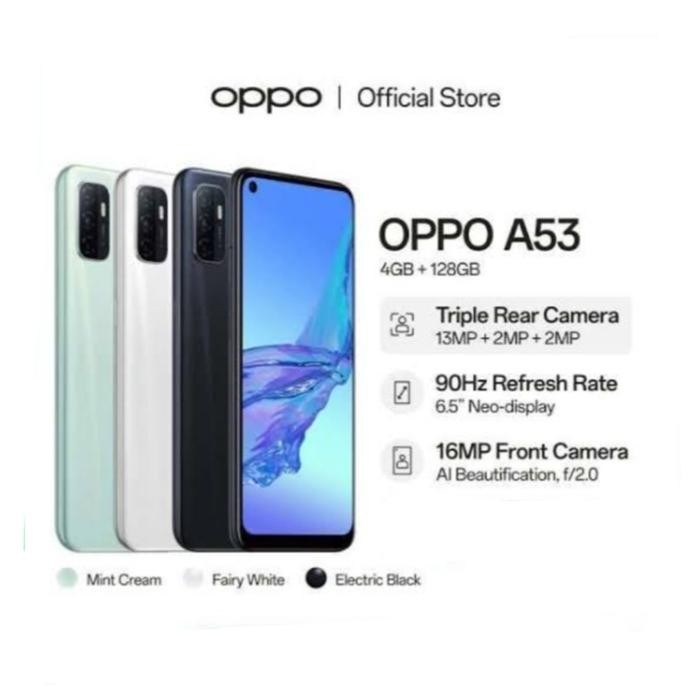 X61_ Hp Oppo A53 4/128 Gb - Oppo A 53 Ram 4Gb Rom 128Gb Garansi Resmi