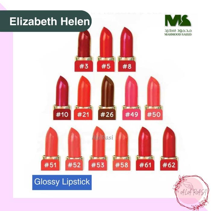 MJFQ Lipstik Ms Elizabeth Helen Arab Bpom Tanpa Box Lipstick Kosmetik Bibir Lipmatte