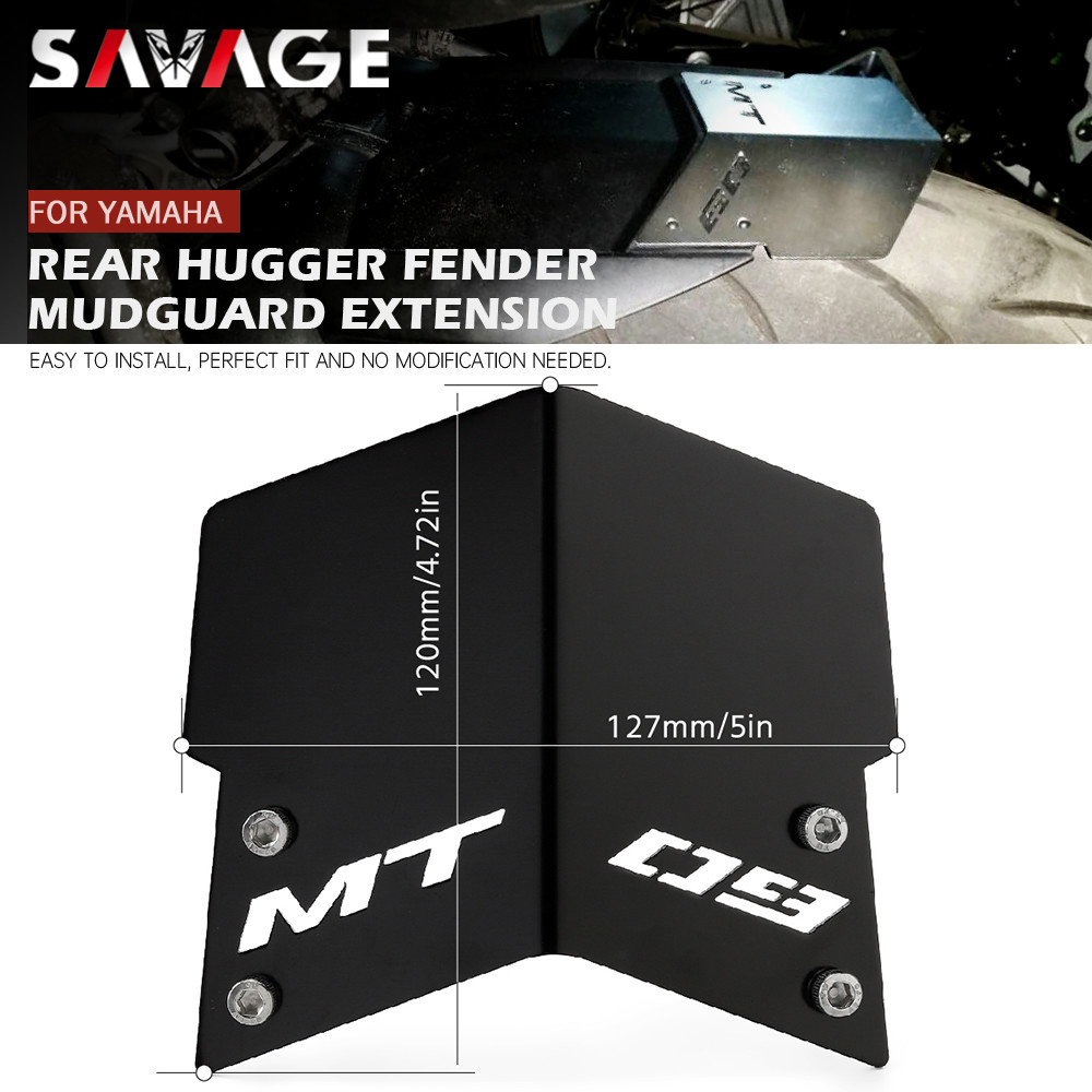Rear Hugger Mudguard Fender Extension For YAMAHA MT-09 FZ-09 MT09