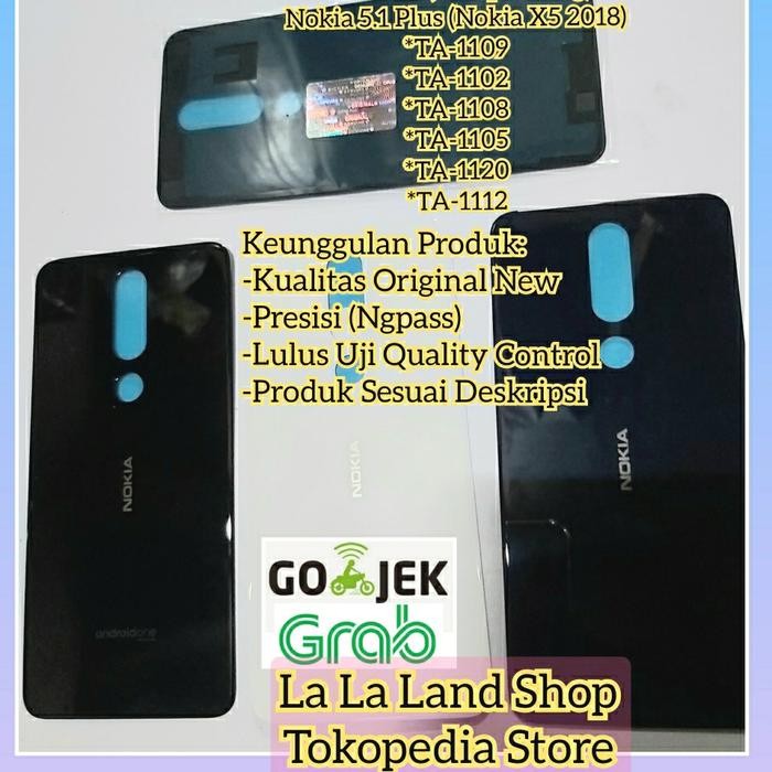 Backdoor Tutup Casing Nokia 5.1 Plus (Nokia X5 2018) (Original New)