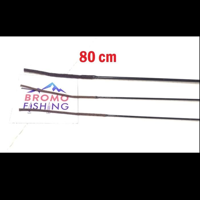 Top Section Tegek Carbon KAKU / hard ujung sparepart joran tegeg tip