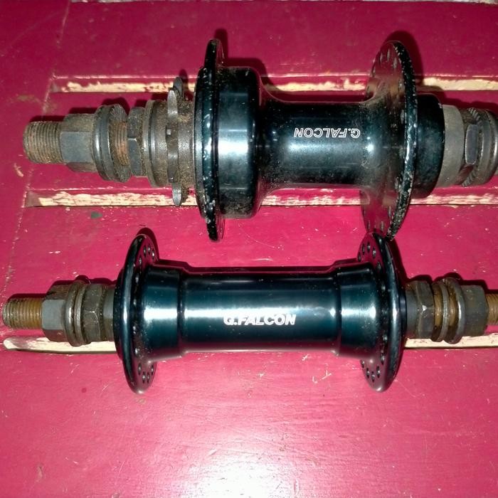 Falcon Hub BMX Bering Hitam 36 Lubang untuk Sepeda BMX As Belakang 19 Depan 15 Freewell Belakang