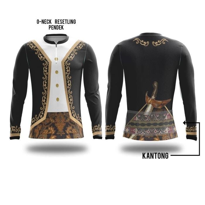 Kaos Jersey Sepeda Batik Ganjar Pranowo Custom