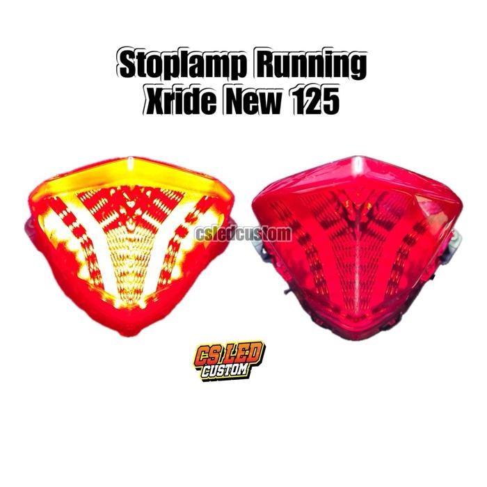 TERLARIS Stoplamp Running Xride 125 / Yamaha X ride 125 11 mode Lampu Motor