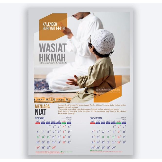 

Kalender tanggalan hijriyah/islam/arab