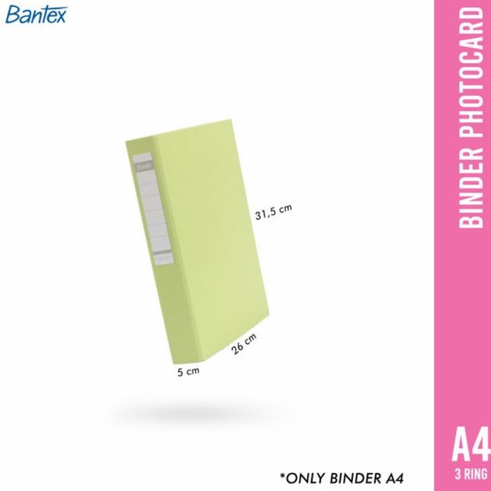 

Bantex Ring Binder A4 3 Ring 8322P Binder Photo Card Odner A4 Bantex