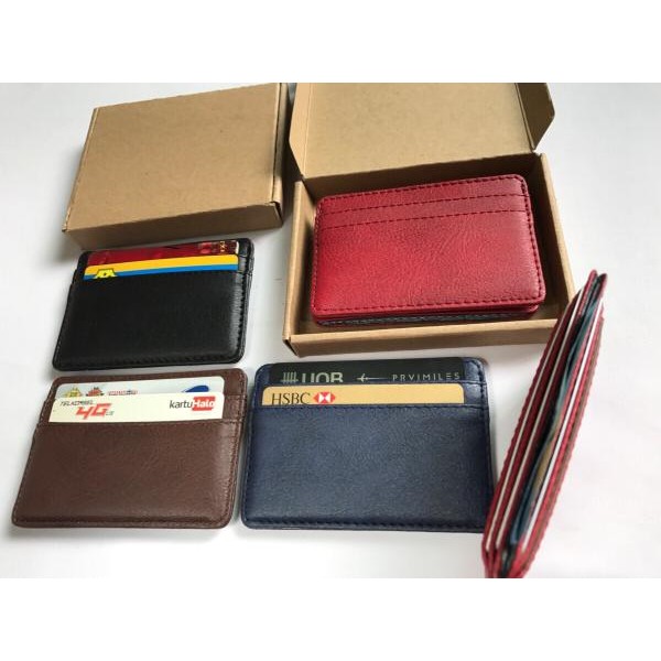 

WEDDING SOUVENIR CARD HOLDER. LEATHER CARD HOLDER