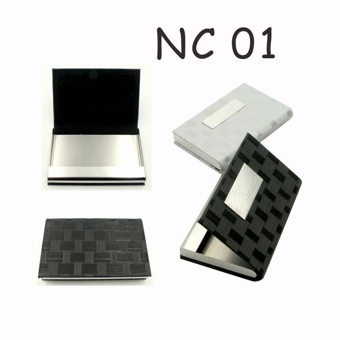 

Tempat Kartu Nama / Name Card Holder Kulit Motif Kotak - Kotak Ncc 01